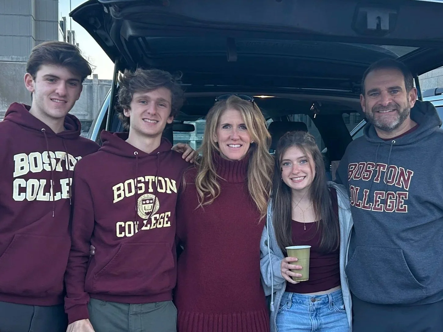 Mary Pergola with her family